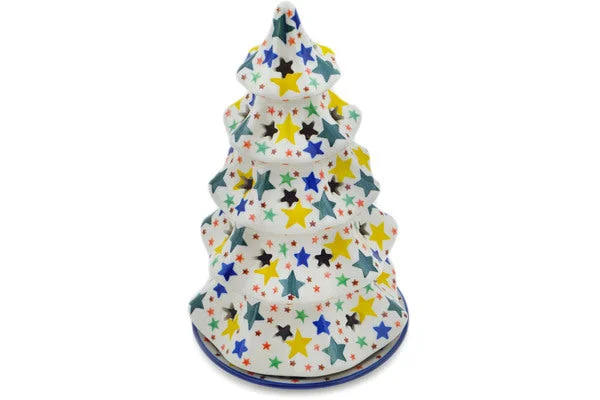 10" Christmas Tree Candle Holder - Star Fiesta