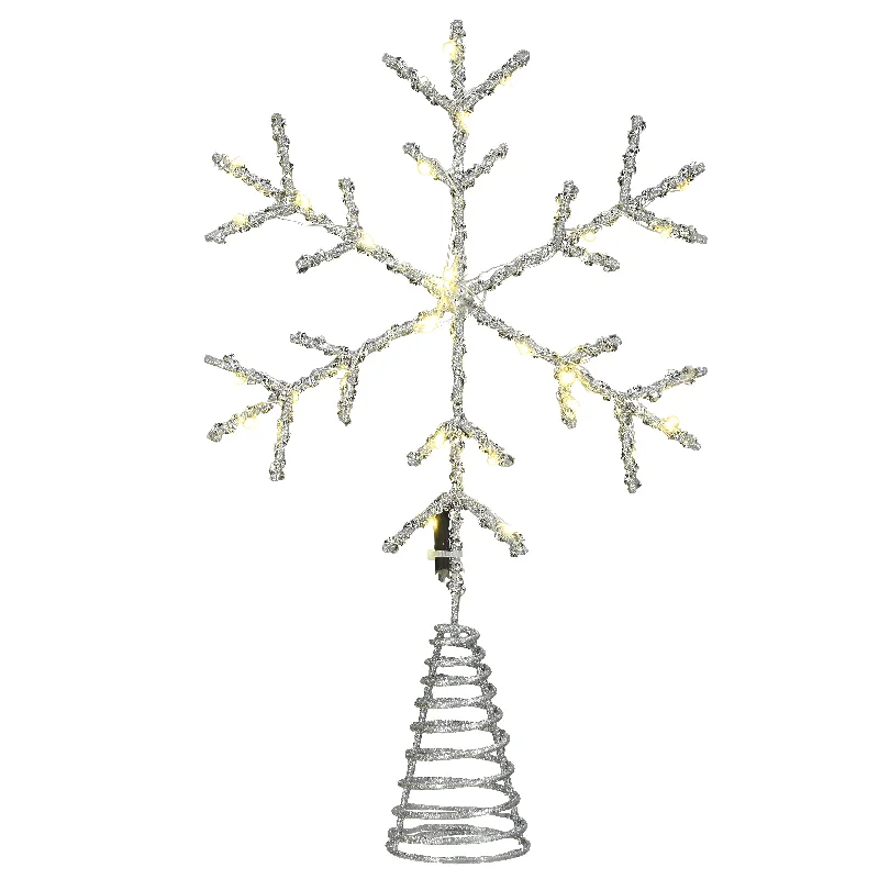 14.5 in. Snowflake Tree Top for Artificial Trees with Dual Color Lights