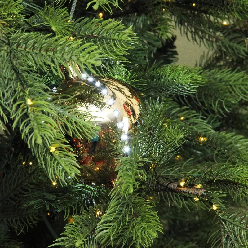 150MM Gold LED Lighted Falling Snowball Ornaments