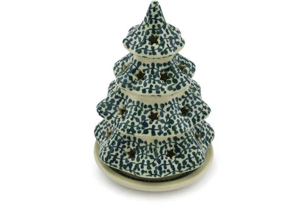 6" Christmas Tree Candle Holder - 695