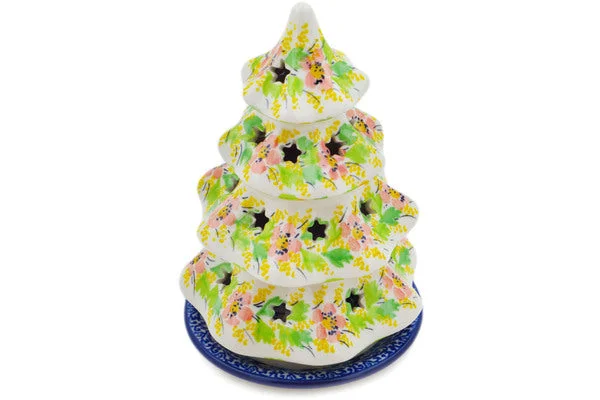 6" Christmas Tree Candle Holder - Petal Dance