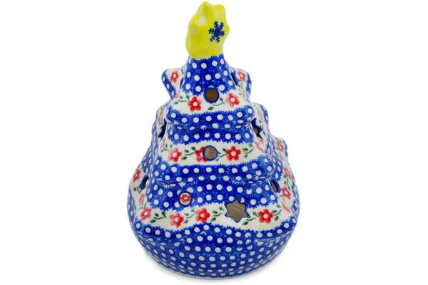 8" Christmas Tree Candle Holder - Blossom Dots