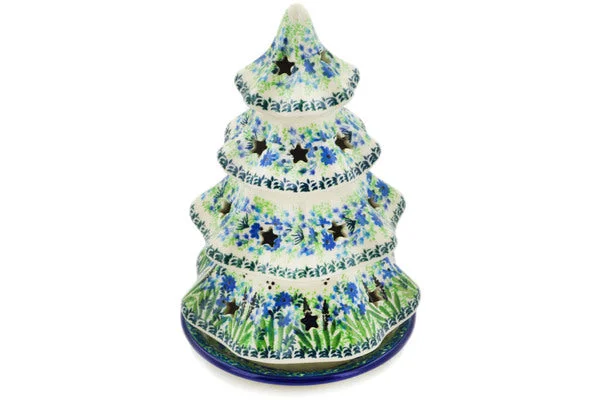 8" Christmas Tree Candle Holder - Lavender Meadow