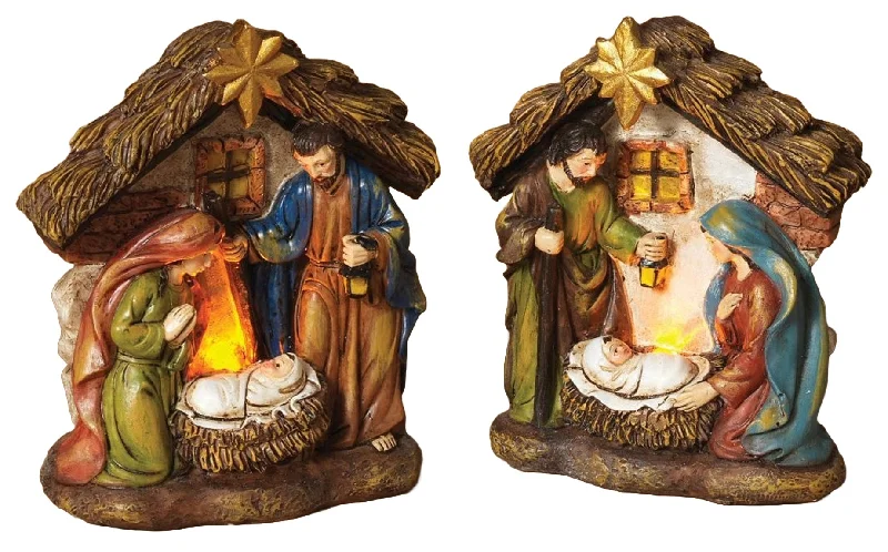 4.5" Battery-Operated LED Nativity Scene Decoration