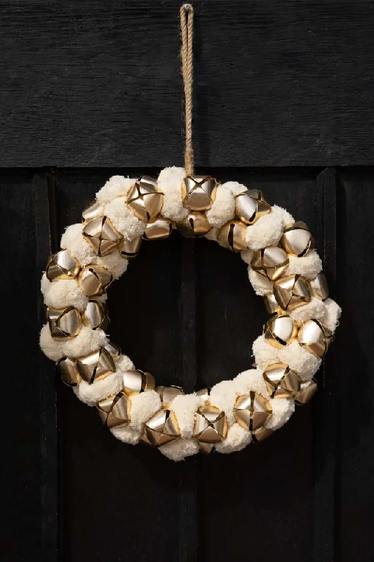 Double-sided Ivory Bell Christmas Wreath