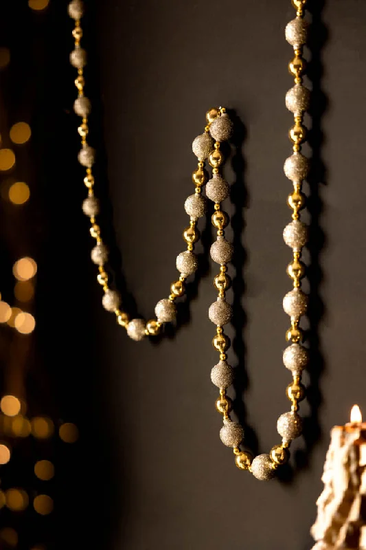 Gold Sparkle Bauble Garland