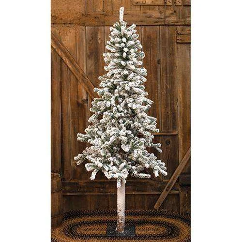 Heavy Flocked Alpine Tree, 5ft