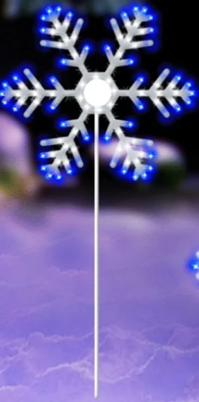 16" Hi-Vibrant LED Twinkling Snowflake Christmas Decoration