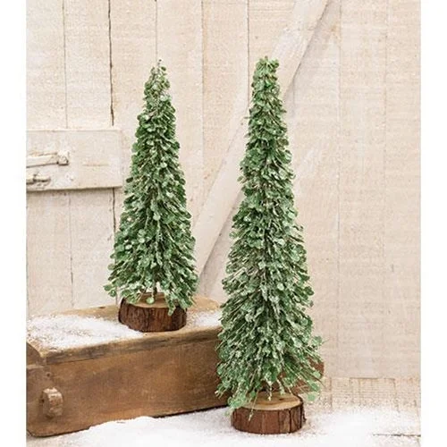 Icy Boxwood Brush Tree 12