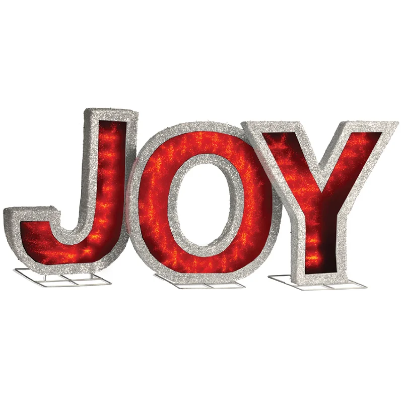 Pre-Lit LED JOY Decoration