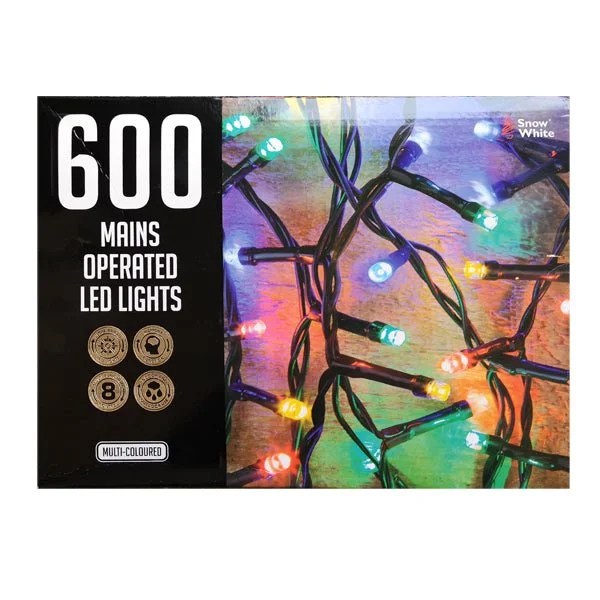 Led Light Chain 600 Multi Coloured M/o