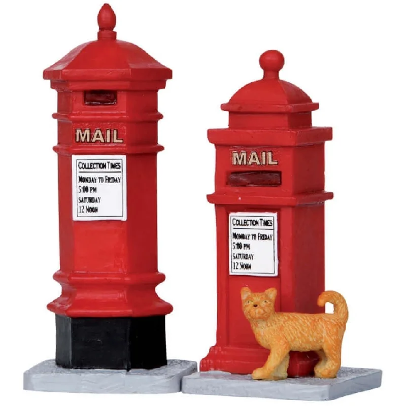 Lemax Caddington Village Accessories: Victorian Mailboxes, Set of 2 #14362