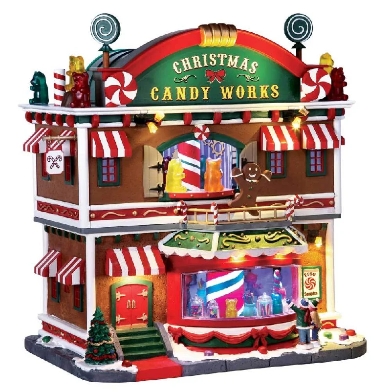 Lemax Caddington Village Sights & Sounds: Christmas Candy Works #65164