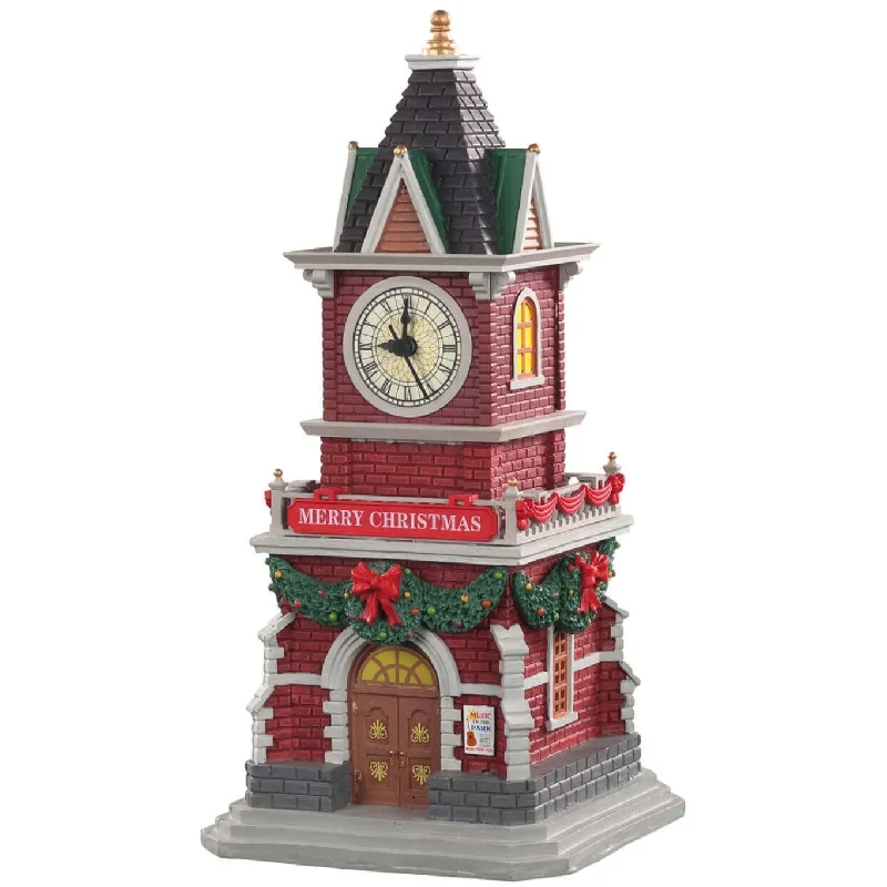 Lemax Caddington Village Sights & Sounds: Tannenbaum Clock Tower #05679