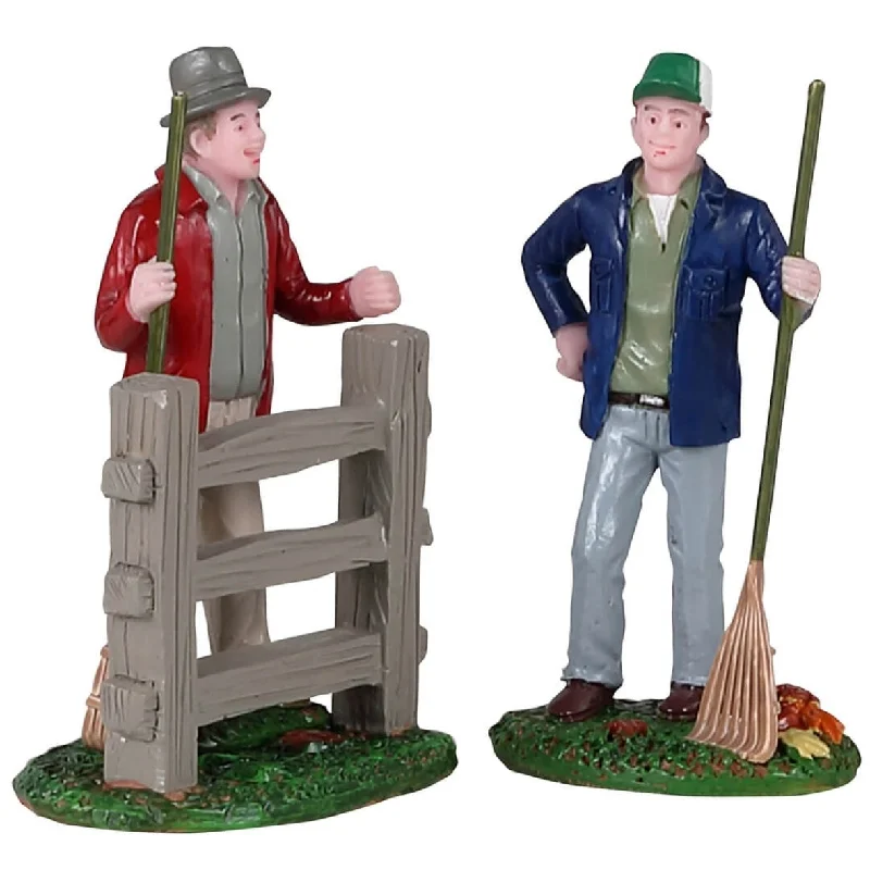 Lemax General Collectible Figurines: Friendly Neighbors, Set of 2 #12017