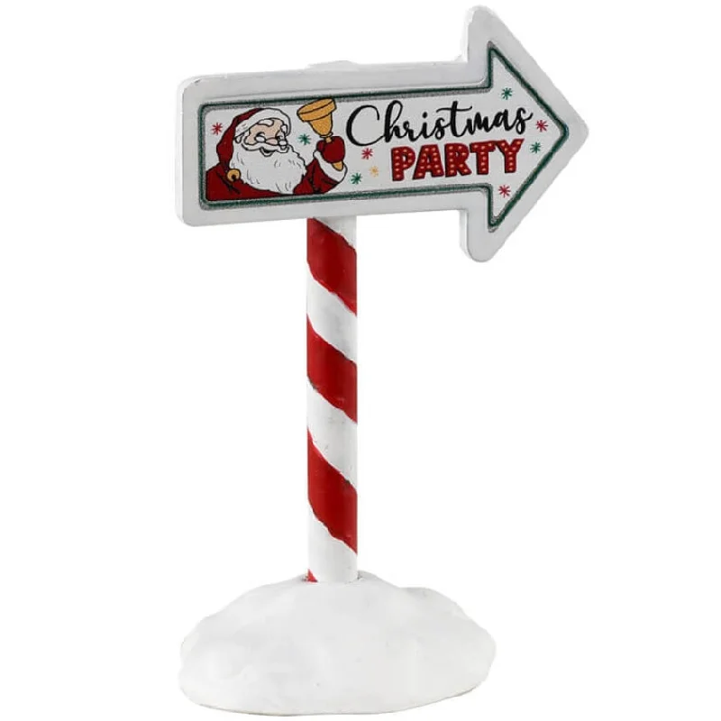 Lemax General Collectibles Accessory: Christmas Party Sign #34093