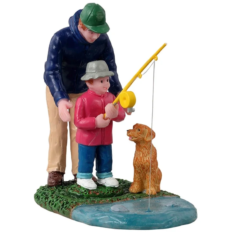 Lemax General Collectibles Figurine: His First Fishing Lesson #12038