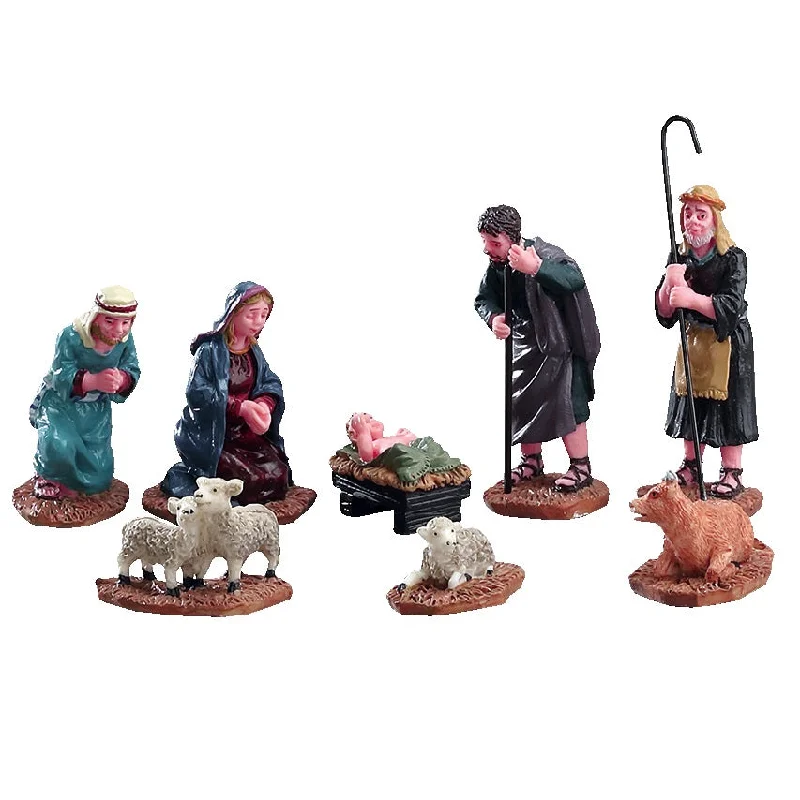 Lemax General Collectible Figurines: Nativity Figurines, Set of 8 #92351