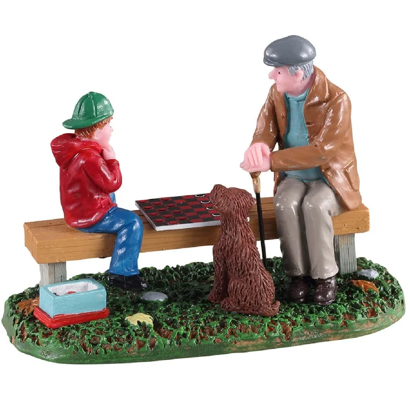 Lemax General Collectibles Figurine: Playing with Gramps #12022