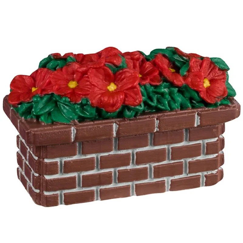 NEW 2024 Lemax General Collectibles Village Accessory: Poinsettia Planter #44336