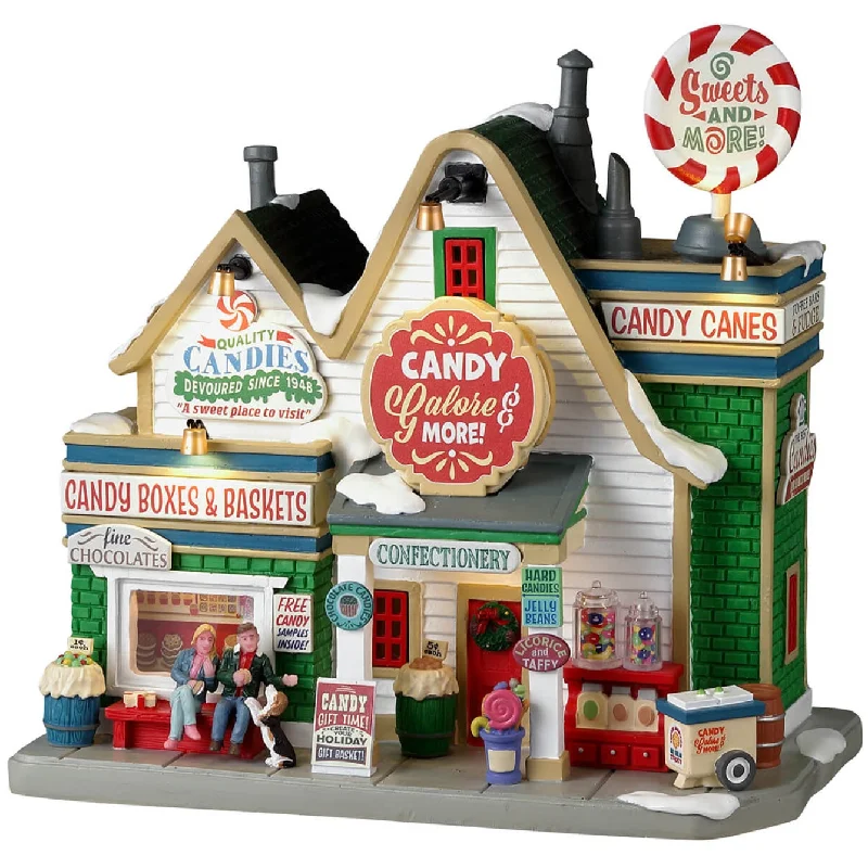 NEW 2024 Lemax Harvest Crossing Lighted Building: Candy Galore & More #35074