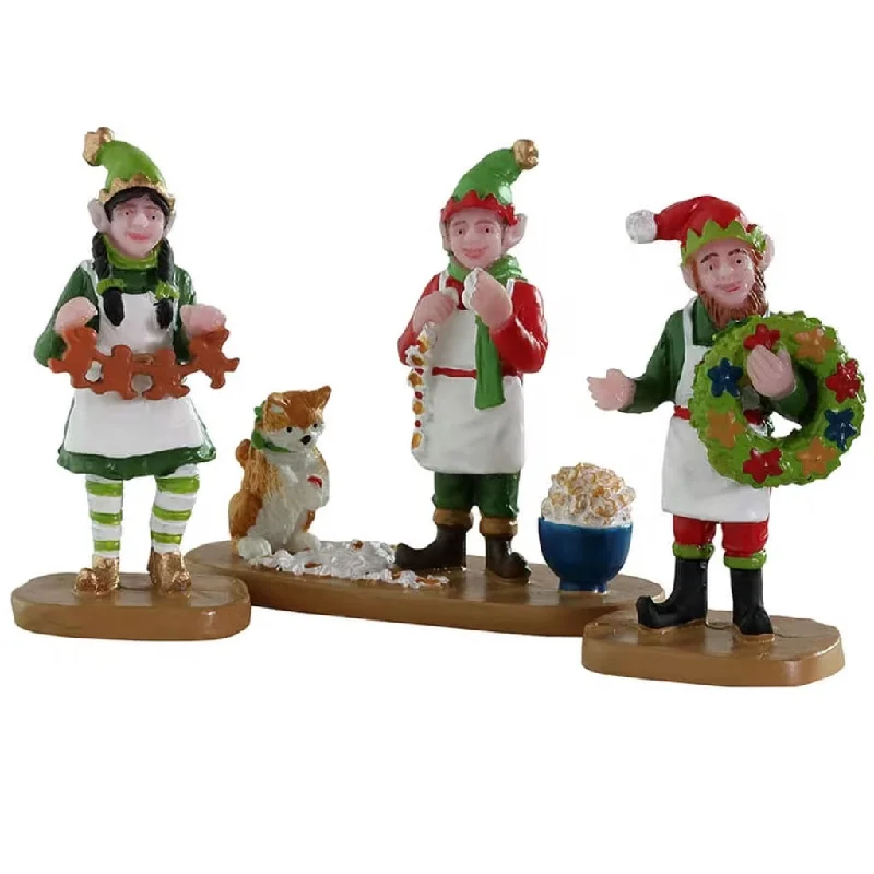 Lemax Santa's Wonderland Figurines: Crafty Elves, Set of 3 #22137