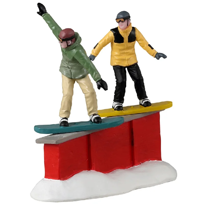 Lemax Vail Village Figurine: Snowboard Sliders #32224