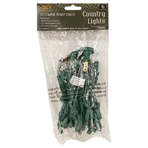 Light Set Green Cord 50ct