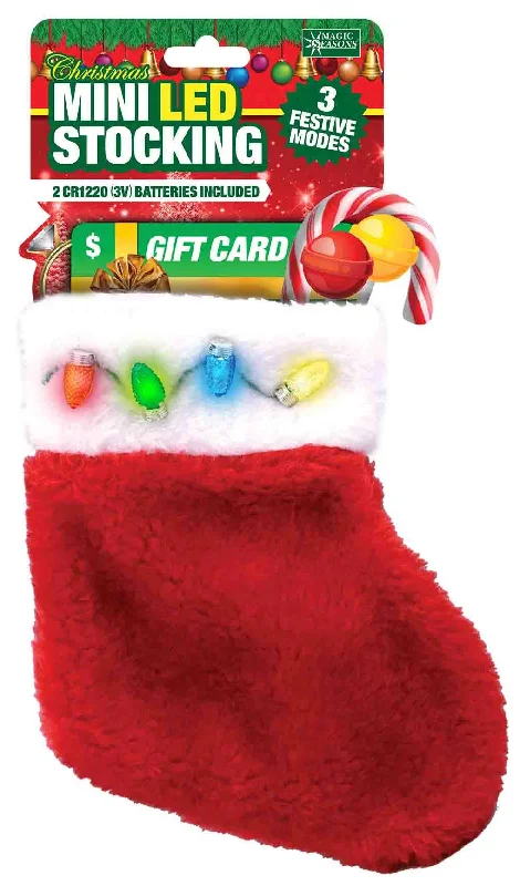 Mini LED Gift Card Stocking