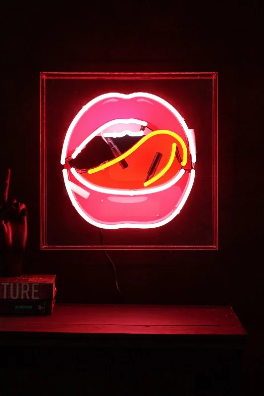 Mouth Neon Light Box