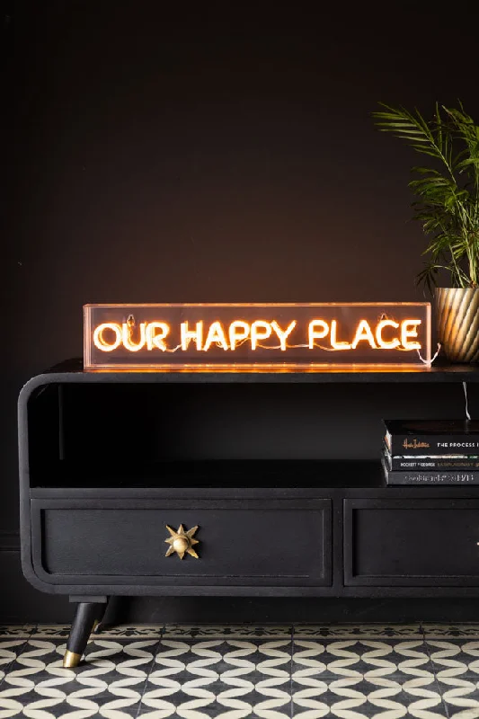 Our Happy Place Neon Light Box