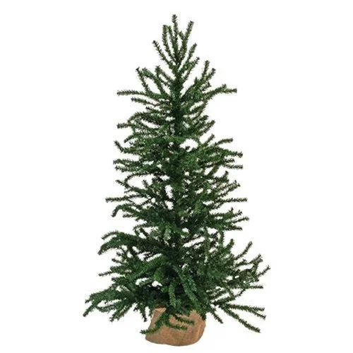 Pine Tree w Burlap Base 4ft