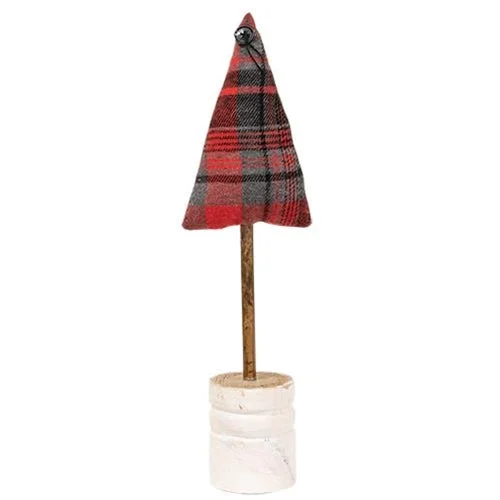 Red Black Gray Fabric Tree 14