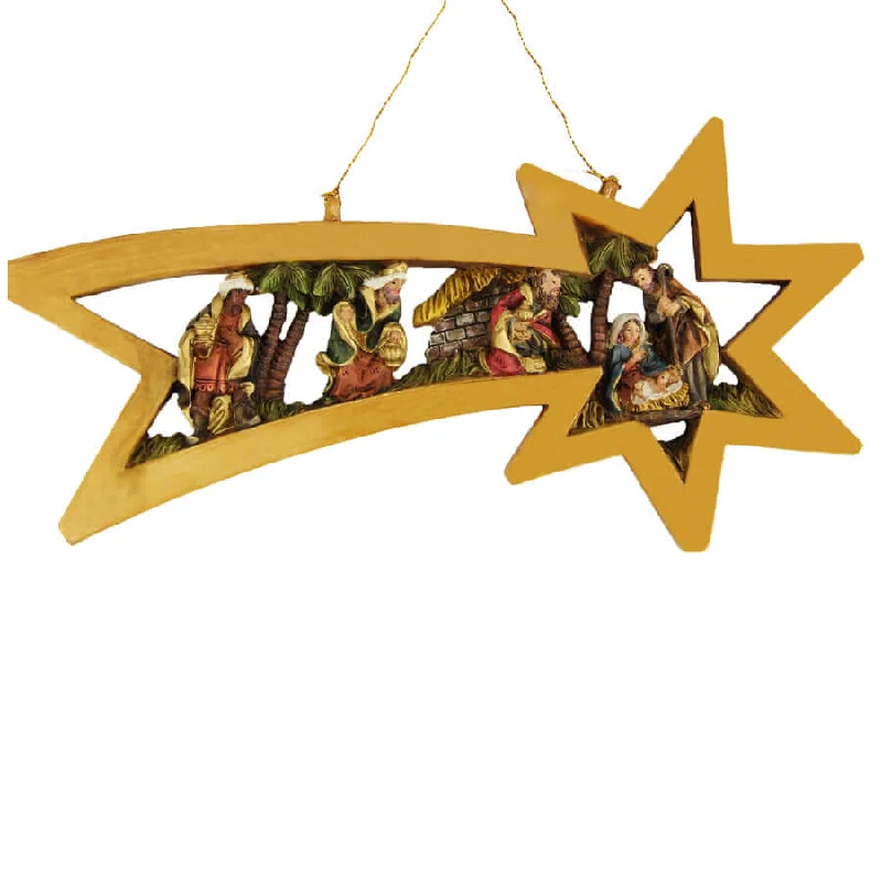 STAR OF BETHLEHEM NATIVITY - CHRISTMAS DECORATION - RESIN