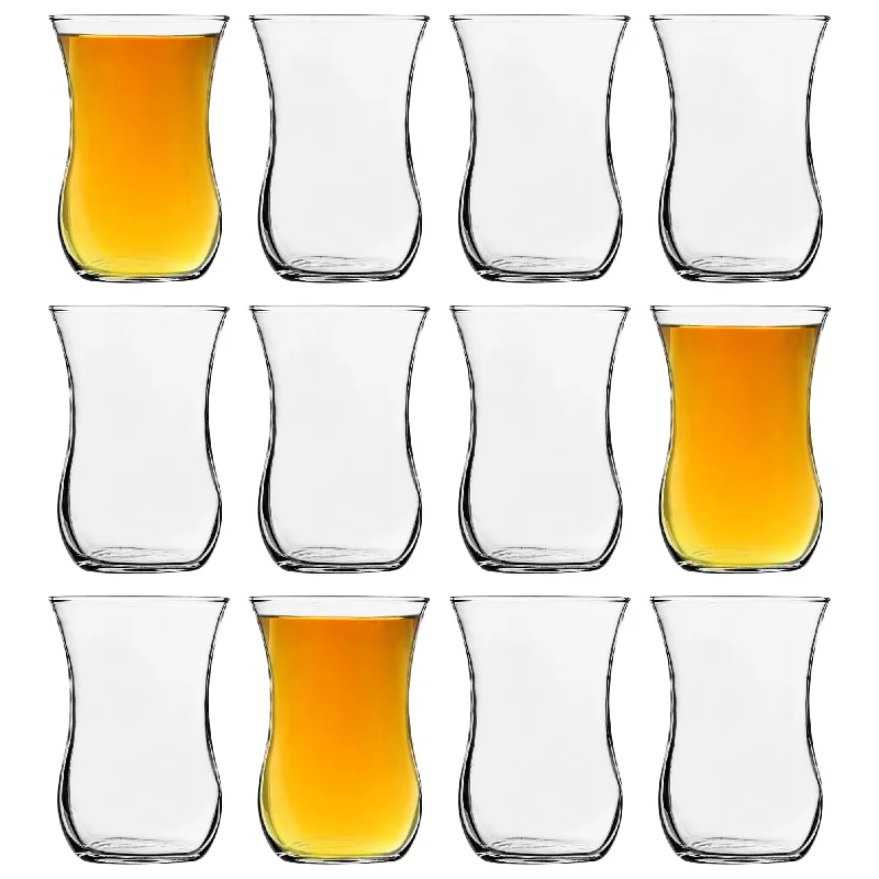 115ml Klasik Glass Turkish Tea Cups - Pack of 12 - By LAV