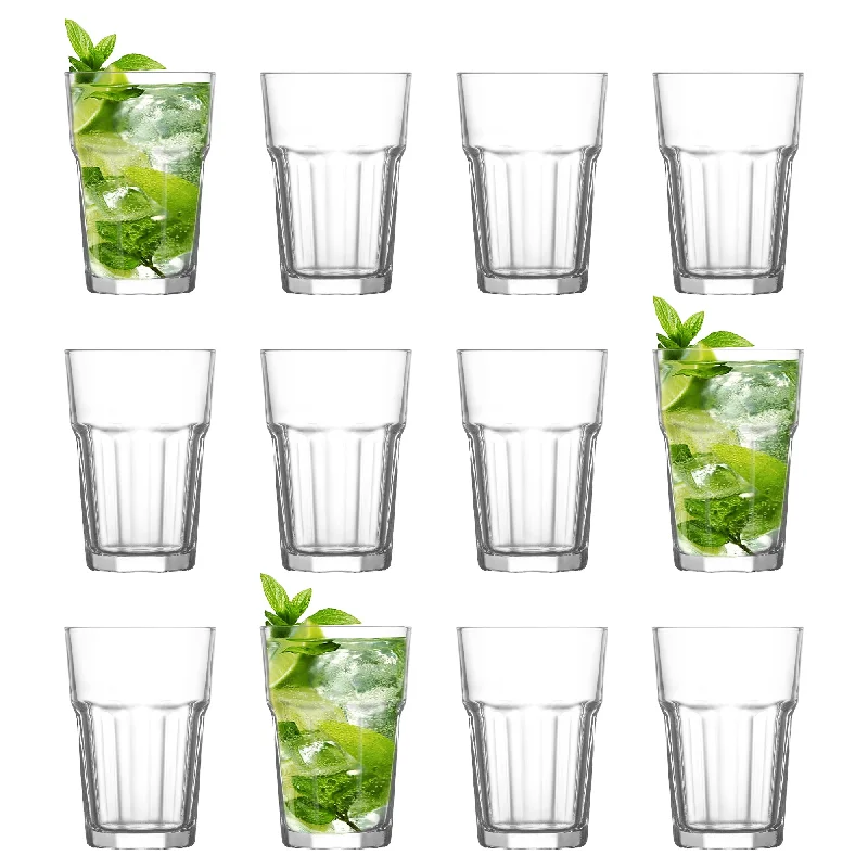 365ml Aras Highball Glasses - Pack of 12 - By LAV