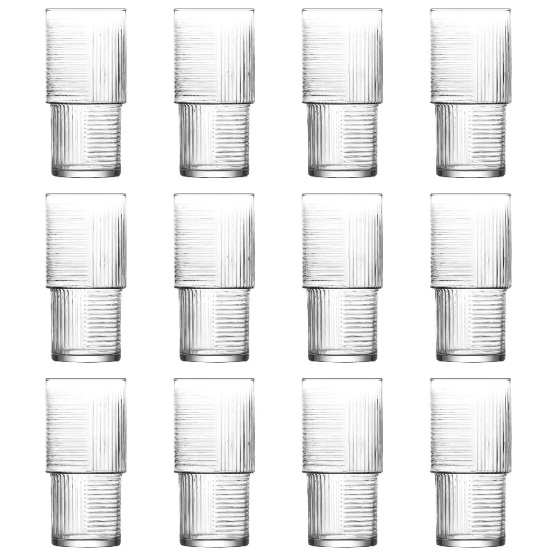 400ml Helen Stacking Highball Glasses - Pack of 12 - By LAV