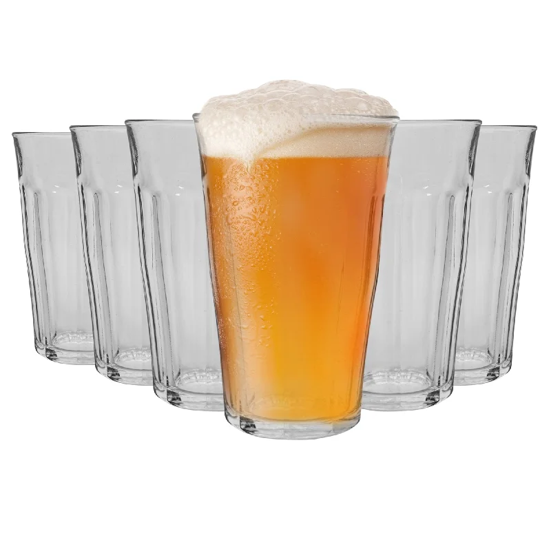 500ml Picardie Beer Glasses - Pack of Six - By Duralex