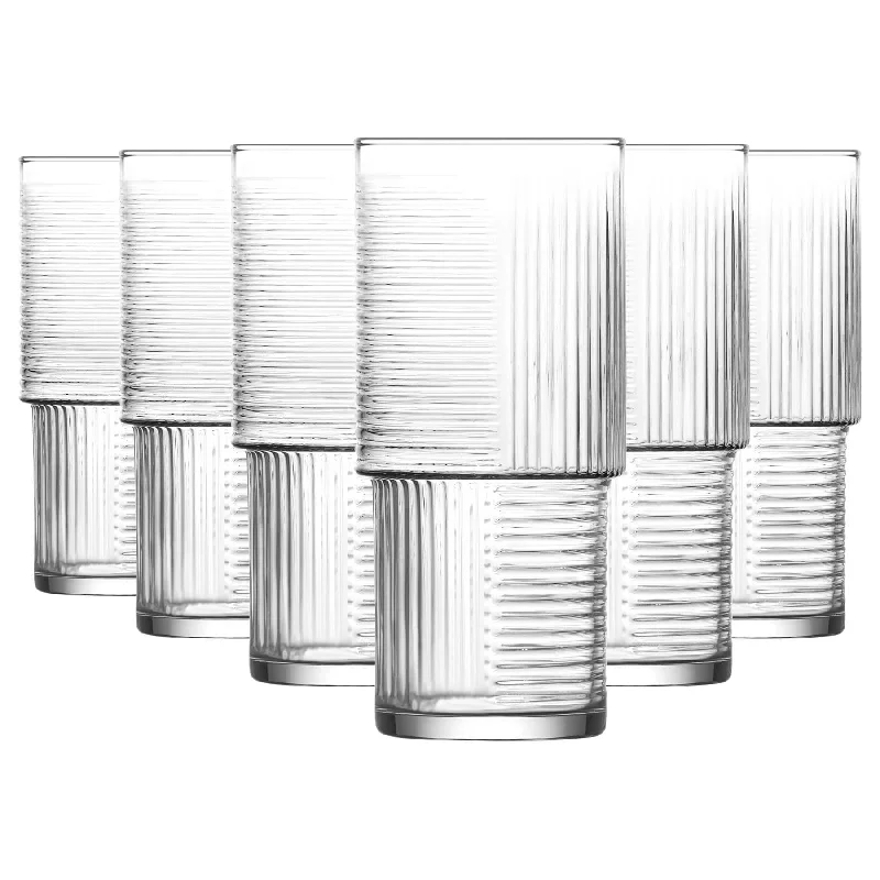 515ml Helen Stacking Highball Glasses - Pack of Six - By LAV