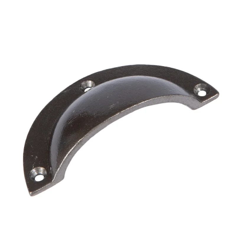 95mm x 45mm Curved Cabinet Cup Handle - By Hammer & Tongs