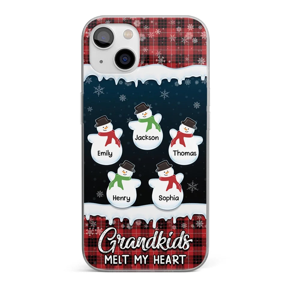 A Special Way To Keep Family Memories Close Every Day - Family Personalized Custom Clear Phone Case - Christmas Gift For Grandma