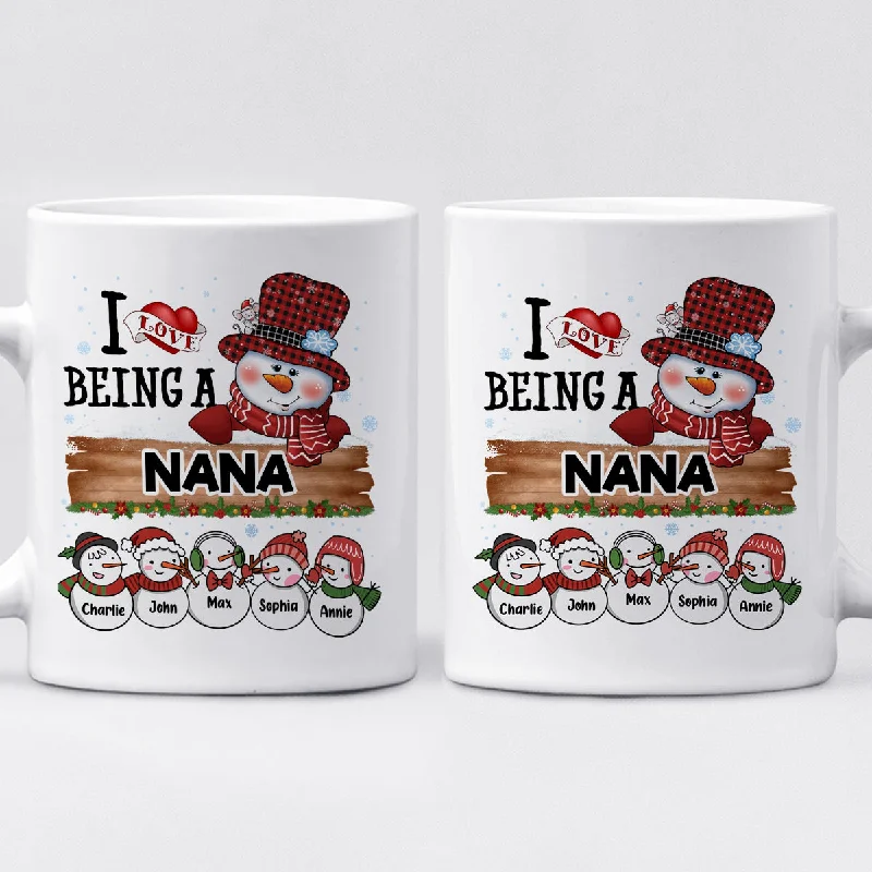 Blessed To Be Called Grandma - Family Personalized Custom Mug - Christmas Gift For Grandma