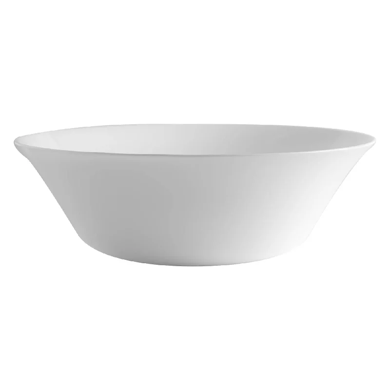 White Moon Glass Serving Bowl - 27cm - White - By Bormioli Rocco