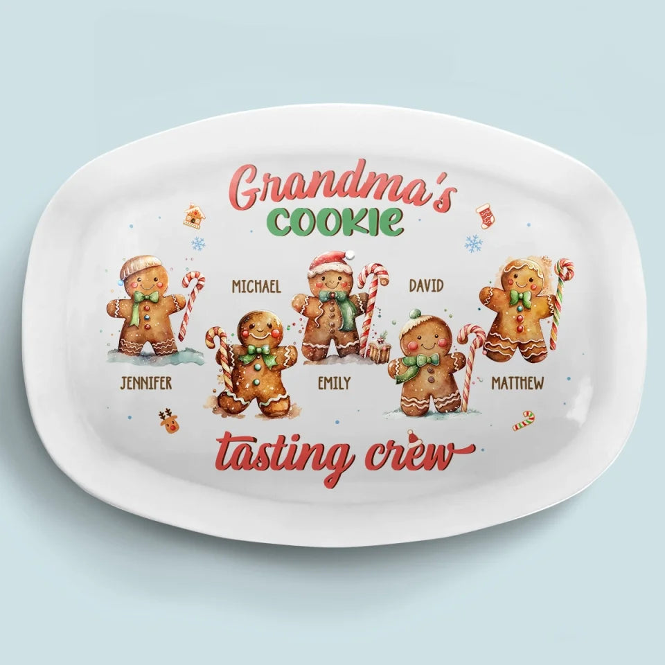 Christmas Eve Is Family Night - Family Personalized Custom Platter - Christmas Gift For Mom, Grandma