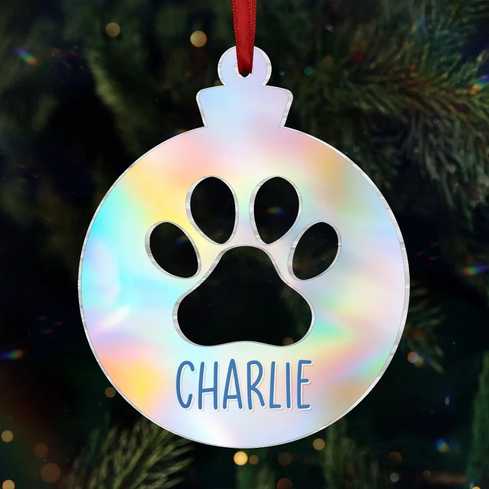 Christmas Is Better With Paws By Your Side - Dog & Cat Personalized Custom Hologram Ornament - Christmas Gift For Pet Owners, Pet Lovers