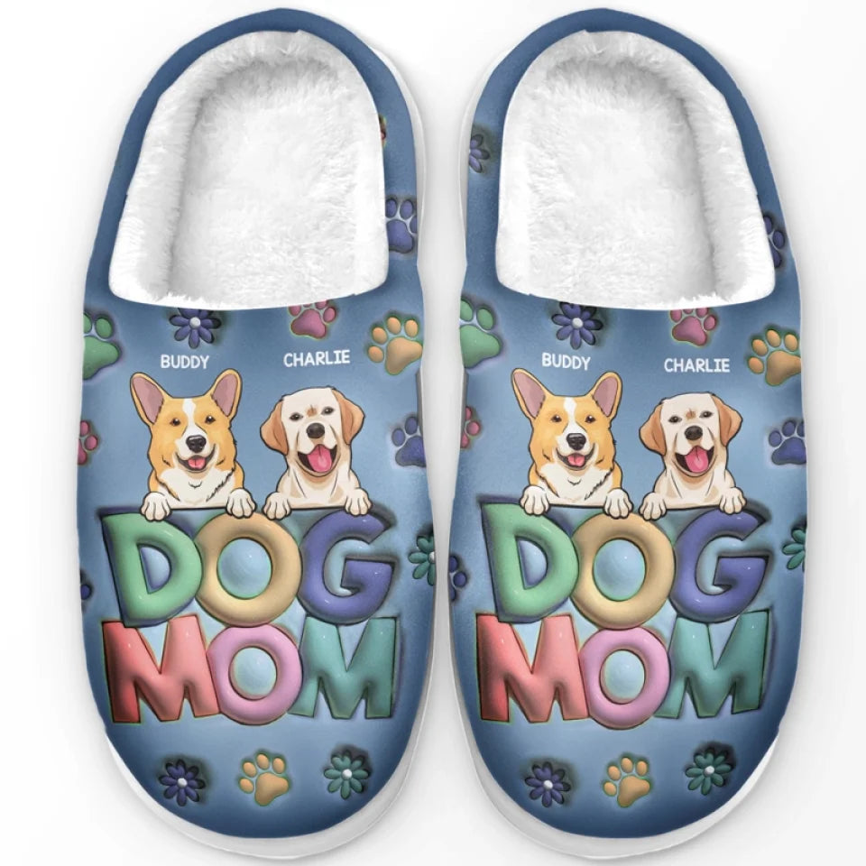 Christmas Is Paws-Down The Best - Dog & Cat Personalized Custom Fluffy Slippers - Christmas Gift For Pet Owners, Pet Lovers