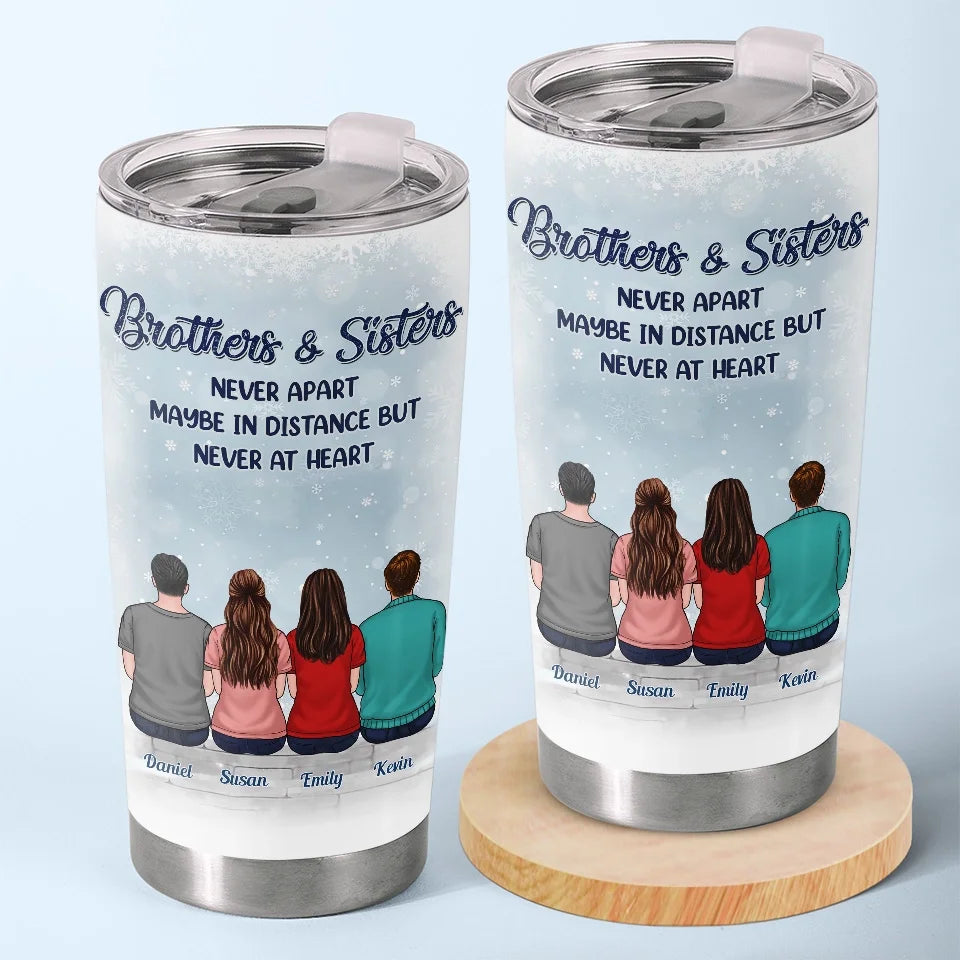 Christmas Means Reconnecting With Family - Family Personalized Custom Tumbler - Christmas Gift For Family Members, Siblings, Brothers, Sisters