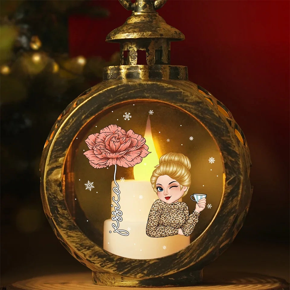 Creating My Own Holiday Magic - Family Personalized Custom Candlelight Lantern Ornament - Christmas Gift For Family Members