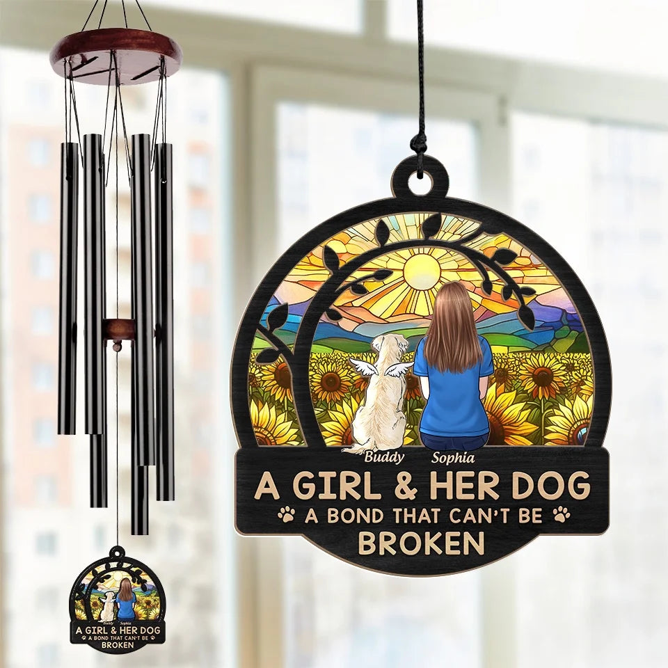 Dogs Make Everything Better - Dog Personalized Custom Wind Chime Suncatcher - Christmas Gift For Pet Owners, Pet Lovers