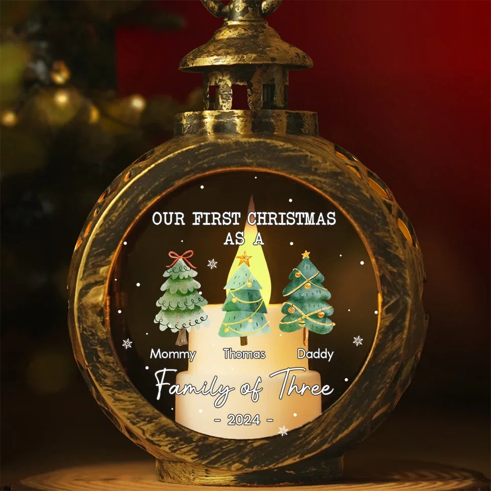 Family, The Best Gift Of All - Family Personalized Custom Candlelight Lantern Ornament - Christmas Gift For Family Members, First Christmas